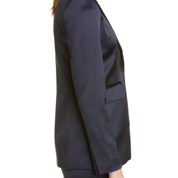BRAND NEW Lewit Satin Navy Blazer - Picture 3 of 4